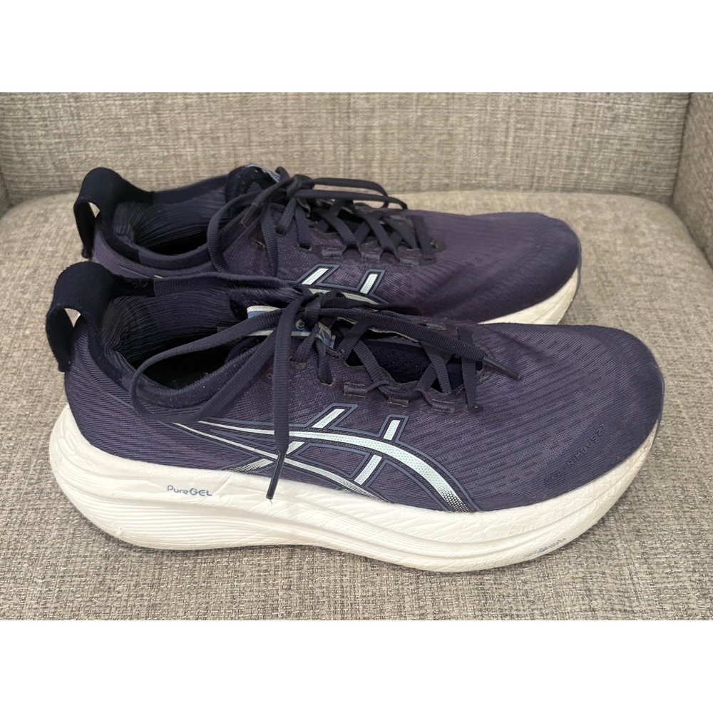 ASICS Gel-Nimbus 25 Womens Running Shoes Purple White‎ 1012B753 Size 9 - Picture 3 of 8